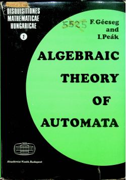 Algebraic Theory of Automata
