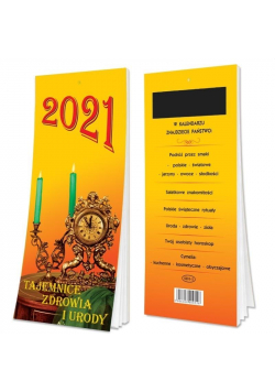 Kalendarz 2021 Tygodniowy Sz magnesem SD1-1