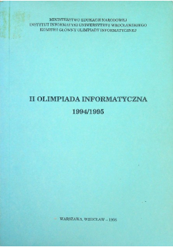II Olimpiada Informatyczna 1994 - 1994