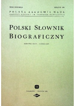 Polski słownik biograficzny Zeszyt 159