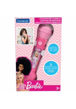 Mikrofon Barbie świecący Lexibook MIC80BB