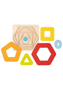 Układanka warstwowa kształty geometryczne II