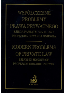 Współczesne problemy prawa prywatnego