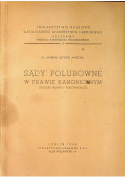 Sądy polubowne w prawie kanonicznym 1948 r