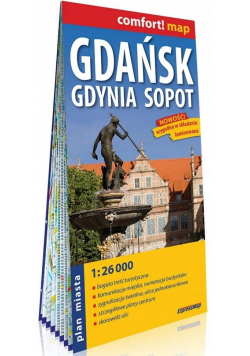 Comfort! map Gdańsk, Gdynia, Sopot 1:26 000