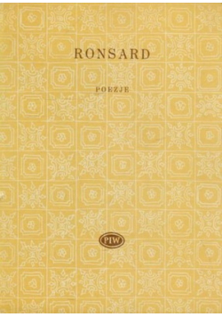 Ronsard Wybór poezji
