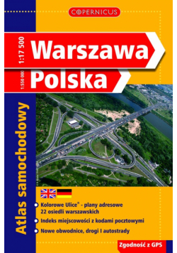 Warszawa Polska Atlas samochodowy