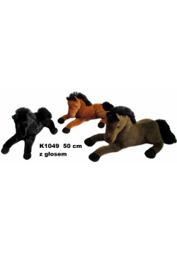 Koń z głosem 50cm MIX