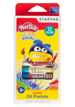 Pastele olejne Jumbo 12 kolorów Play-Doh