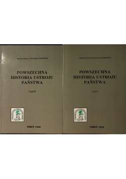 Powszechna historia ustroju państwa 2 części