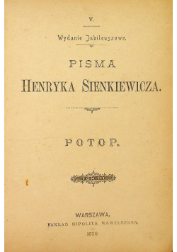 Potop Tom III 1896 r.