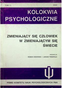 Kolokwia psychologiczne tom 11