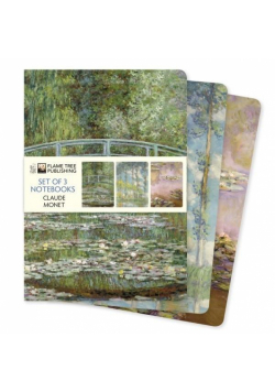 Zestaw 3 notatników A5 Claude Monet