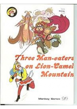 Three man eaters on lion camel mountain
