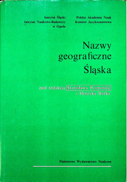 Nazwy geograficzne Śląska tom III