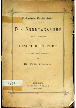Die Sonntagsruhe 1876r