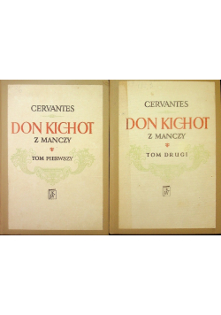 Don Kichot z Manczy Tom 1 i 2