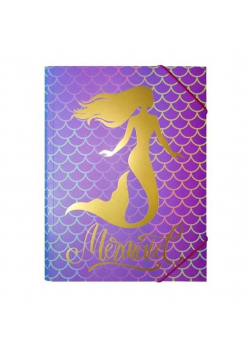 Teczka A4 fioletowa Mermaid