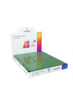 Gamegenic:18-Pocket Pages Sideloading-Green(50szt)
