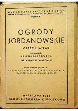 Ogrody Jordanowskie Część II Atlas 1937 r