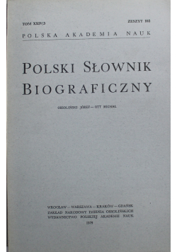 Polski Słownik biograficzny Tom XXIV nr 3 Zeszyt 102