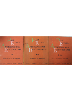 Anthologie des ecrits sur l'art III tomy