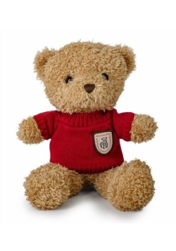 Miś brązowy 22cm w sweterku czerwony