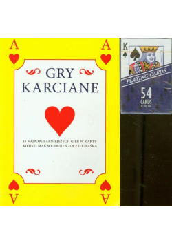 Gry karciane Książka plus karty żółta