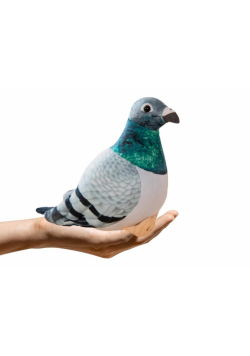 Gołąb grzywacz szary pluszowy 20cm