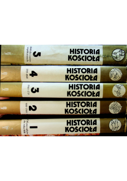 Historia Kościoła tomy od 1 do 5