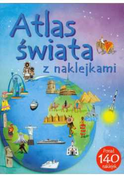 Atlas świata z naklejkami