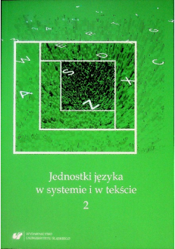 Jednostki języka w systemie i w tekście 2