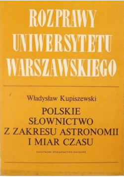 Polskie słownictwo z zakresu astronomii i miar czasu