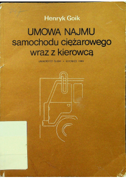 Umowa Najmu samochodu ciężarowego wraz z kierowcą