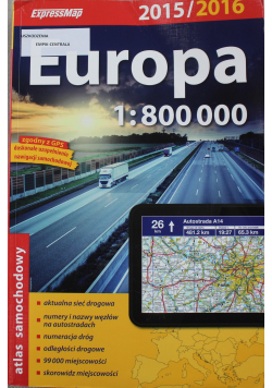 Europa Atlas samochodowy 1 800 000