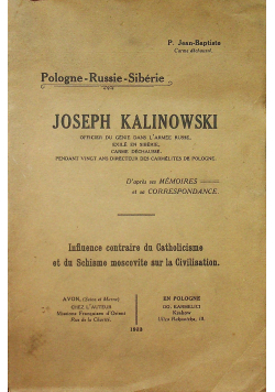 Joseph Kalinowski 1923 r.