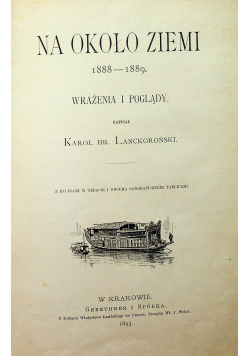 Na około ziemi 1888 - 1889 Wrażenia i poglądy 1893 r.