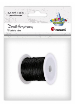 Drucik florystyczny 0,3mm 20m czarny