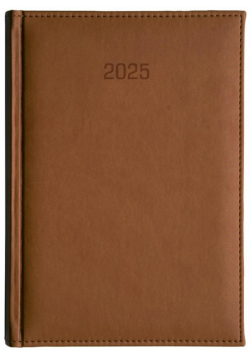 Kalendarz 2025 B5 tygodniowy Vivella brąz
