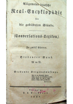 Ullgemeine deutsche real encyklopedie 1827 r