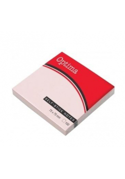 Karteczki Samoprzylepne pastel róż Optima 100