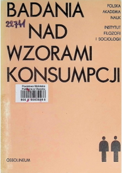 Badania nad wzorami konsumpcji