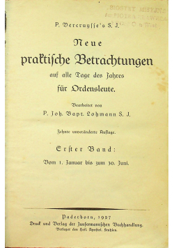 Neue praktische Betrachtungen 1927 r.