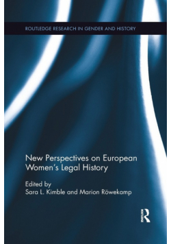 New Perspectives on European Women's Legal History