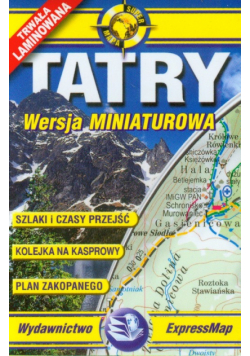 Tatry mapa turystyczna 1:80 000