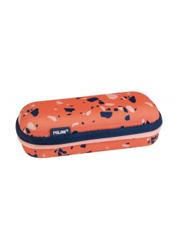 Piórnik owalny usztywniany Terrazzo Orange MILAN