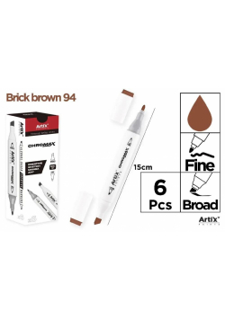Marker Chromax z 2 końcówk. brick brown 94 (6szt)
