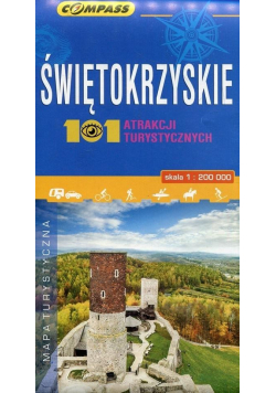 Mapa atrakcji tur. - Świętokrzyskie 1:200 000