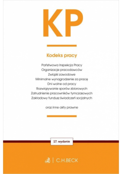 KP. Kodeks pracy oraz ustawy towarzyszące wyd. 17