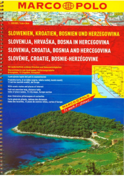 Słowenia Chorwacja Bośnia i Hercegowina Atlas 1:300 000